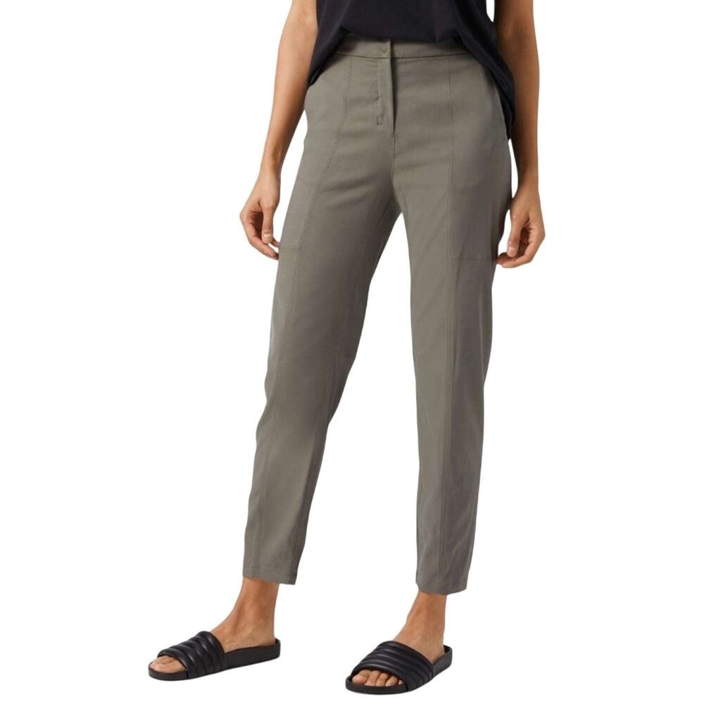 Lululemon Women's Dynamic Days Pant Sage Green High Rise Tapered Cropped Trouser
